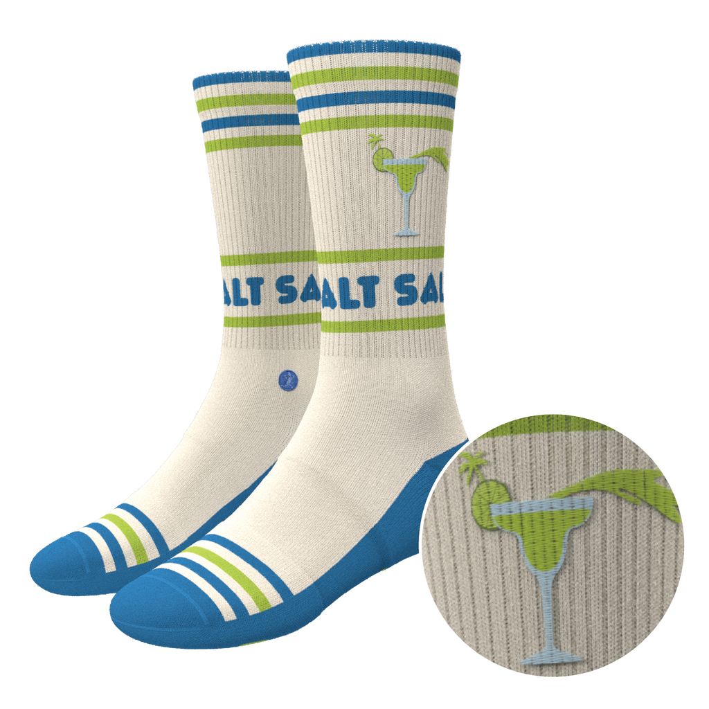 The Cocktail Hour | Shinesty x Margaritaville® Heel Hammock™ Crew Socks - Shinesty
