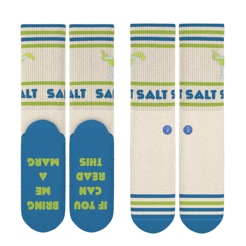 The Cocktail Hour | Shinesty x Margaritaville® Heel Hammock™ Crew Socks - Shinesty