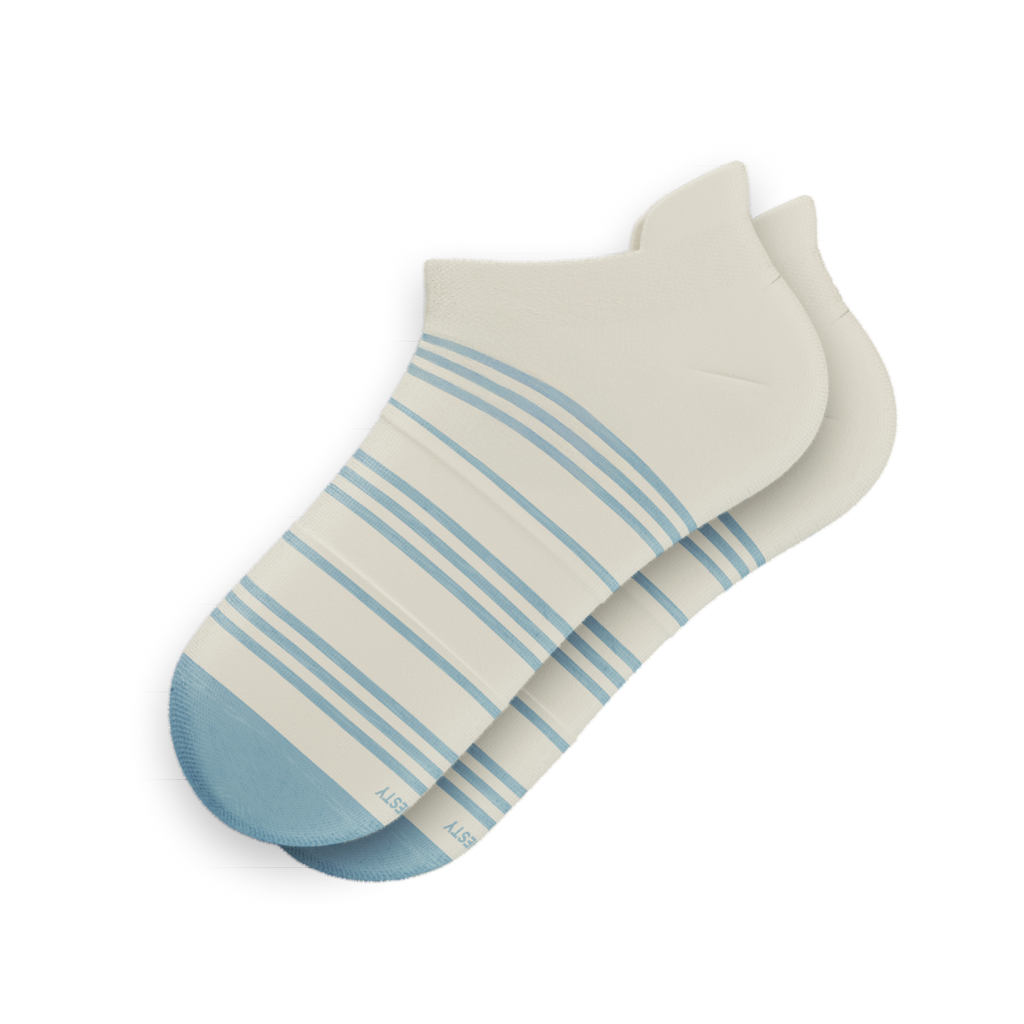 The College Ruled | Stripe Heel Hammock™ Ankle Socks - Shinesty