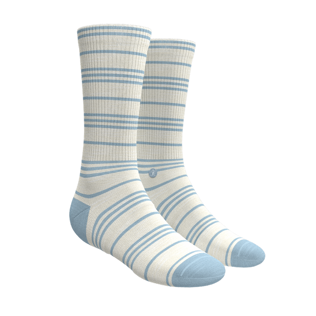 The College Ruled | Stripe Heel Hammock™ Crew Socks - Shinesty