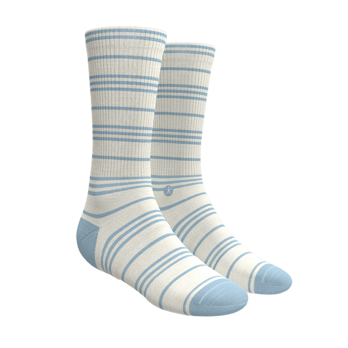 The College Ruled | Stripe Heel Hammock™ Crew Socks - Shinesty