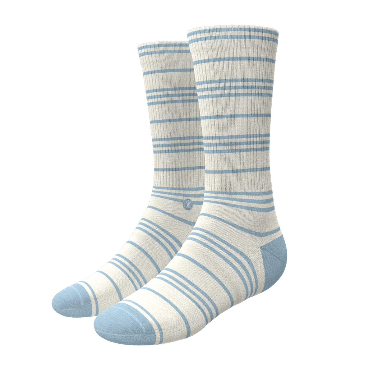 The College Ruled | Stripe Heel Hammock™ Crew Socks - Shinesty