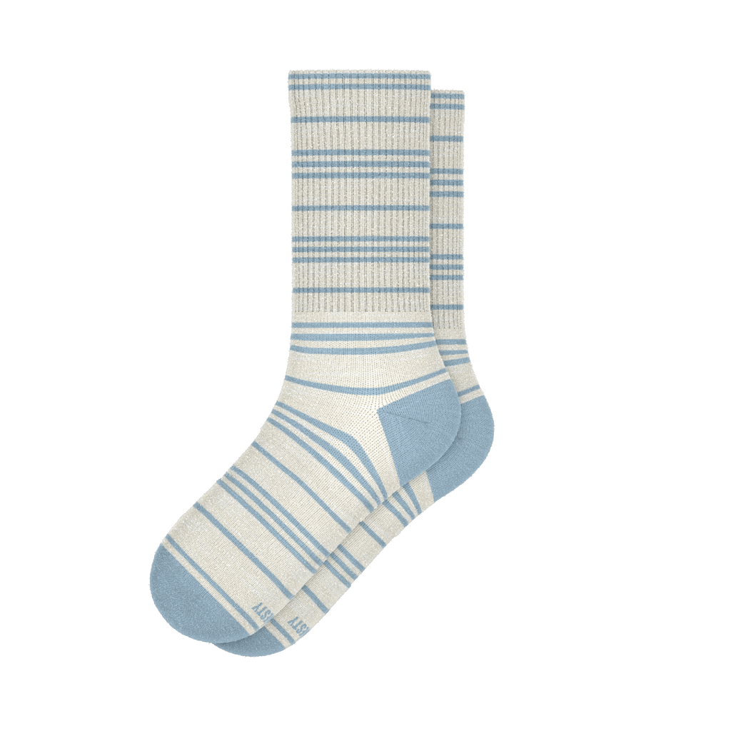 The College Ruled | Stripe Heel Hammock™ Crew Socks - Shinesty
