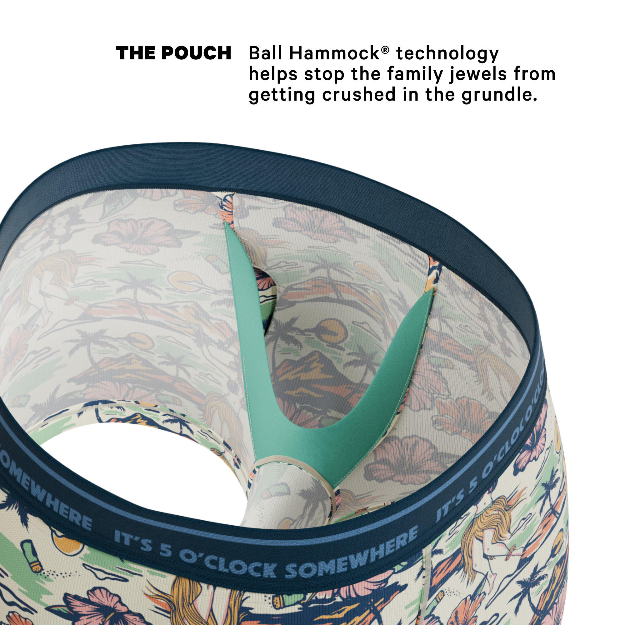 The Come Monday | Shinesty x Margaritaville® Ball Hammock® Pouch Trunks Underwear - Shinesty