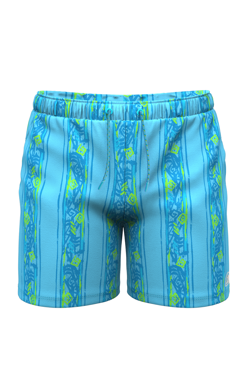 The Conch Shell | Light Blue Retro Ball Hammock® Pouch 8" Swim Trunks - Shinesty