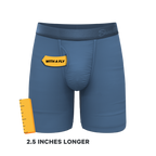 The Cool Cobalt | Slate Blue Ball Hammock® Boxer - Long Leg - Shinesty
