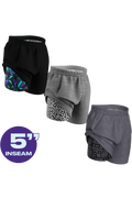 The Cooldown | Ball Hammock® 5 Inch Athletic Shorts 3 Pack - Shinesty