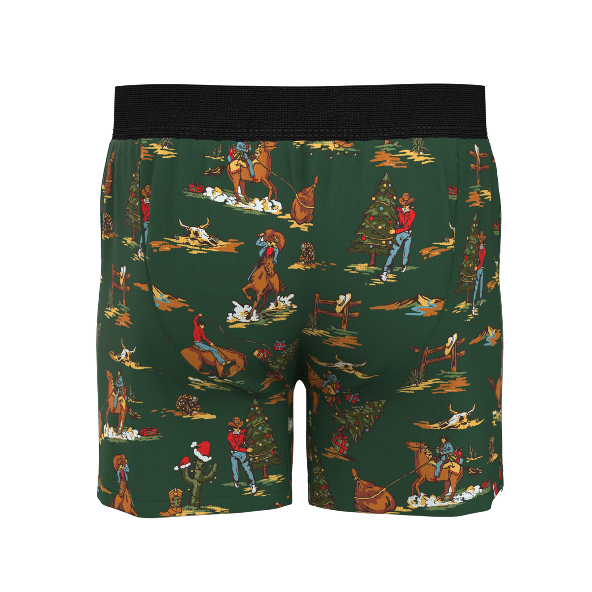 The Cowboy Christmas | Holiday Western Boxers - Shinesty