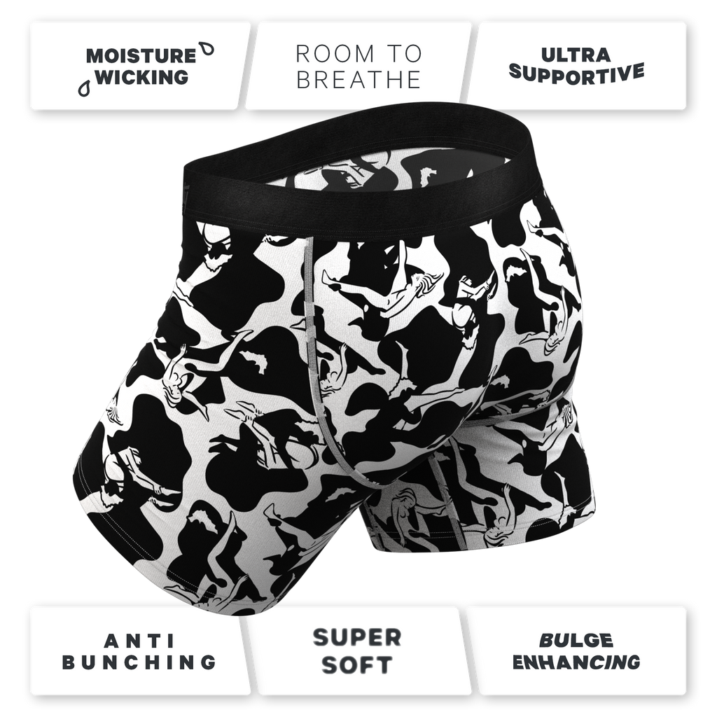 The Cowmasutra | Naughty Abstract Ball Hammock® Pouch Underwear - Shinesty