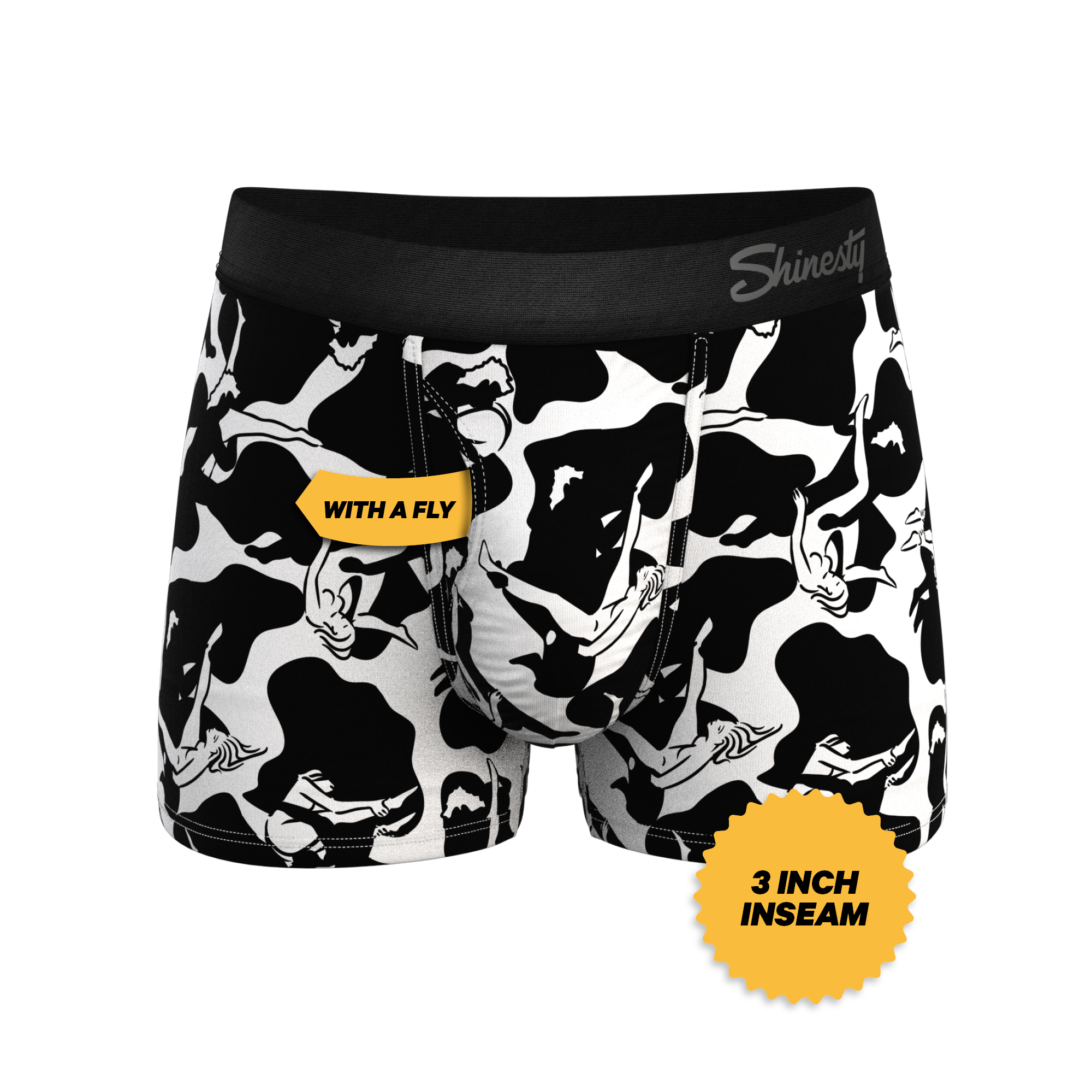 The Cowmasutra | Naughty Abstract Ball Hammock® Pouch Trunks Underwear - Shinesty