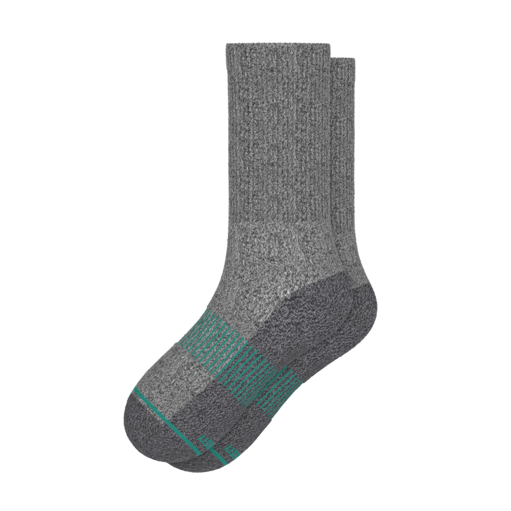 The Intramural Champ | Gray Stay Weird Heel Hammock™ Crew Socks - Shinesty