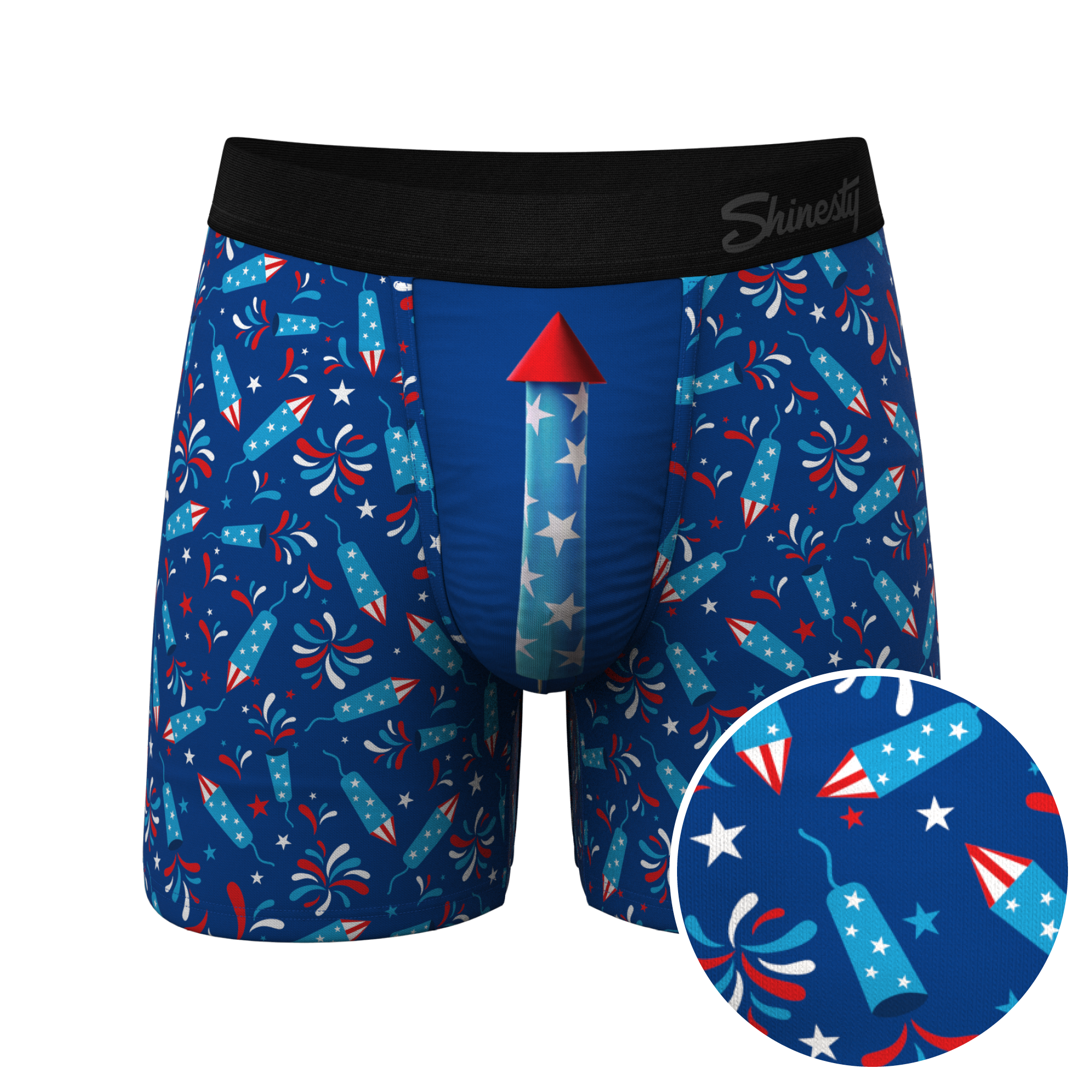 The Crotch Rocket | USA Firecracker Ball Hammock® Pouch Underwear - Shinesty