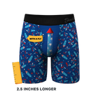 The Crotch Rocket | USA Firecracker Ball Hammock® Boxer - Long Leg - Shinesty