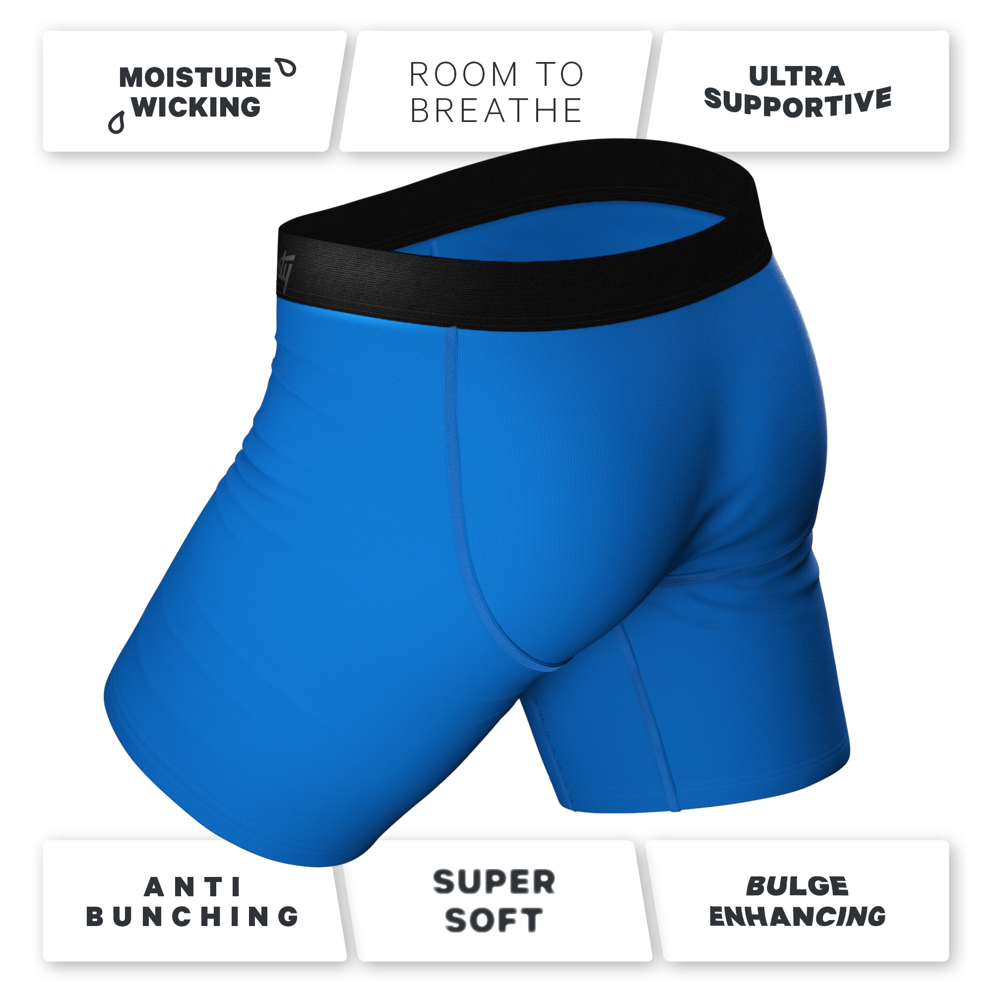 The Crown Jewels | Royal Blue Ball Hammock® Boxer - Long Leg - Shinesty