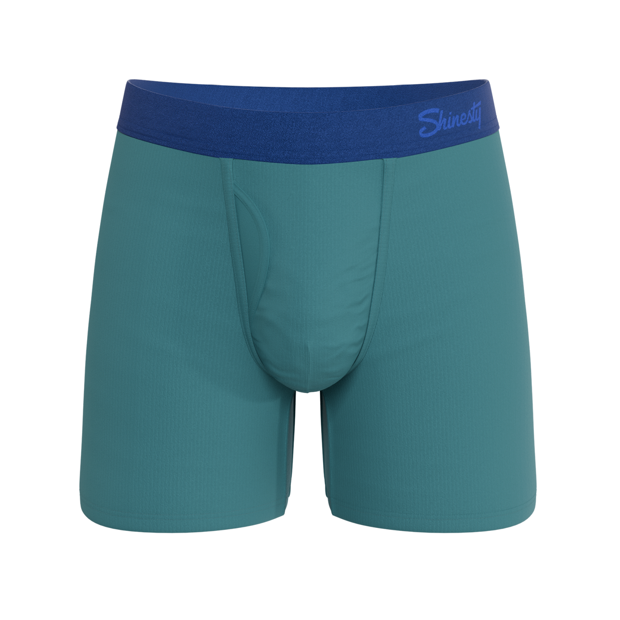 The Curacao | Teal Ball Hammock® Pouch Underwear With Fly - Shinesty
