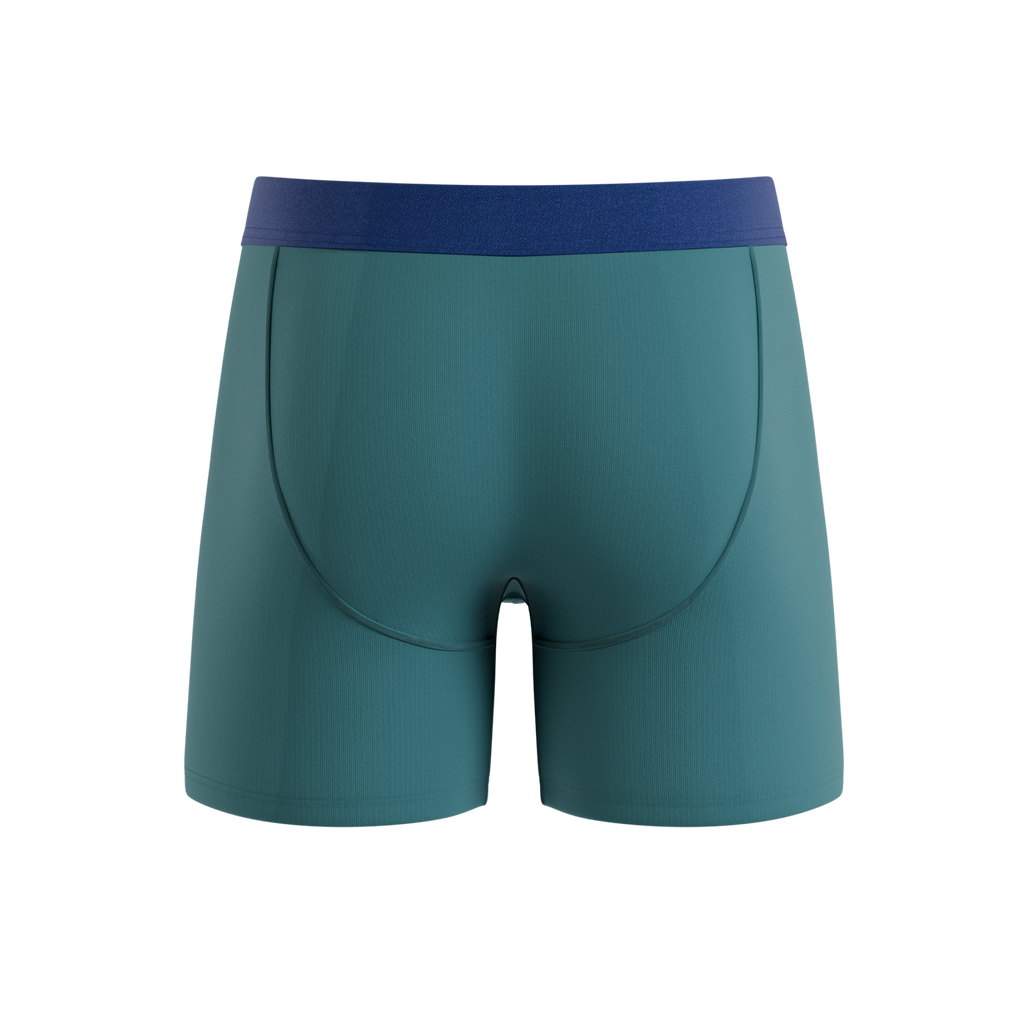 The Curacao | Teal Ball Hammock® Pouch Underwear With Fly - Shinesty