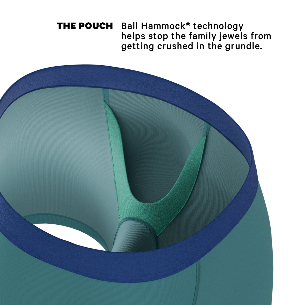 The Curacao | Teal Ball Hammock® Pouch Underwear - Shinesty