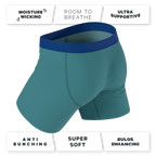 The Curacao | Teal Ball Hammock® Pouch Underwear - Shinesty