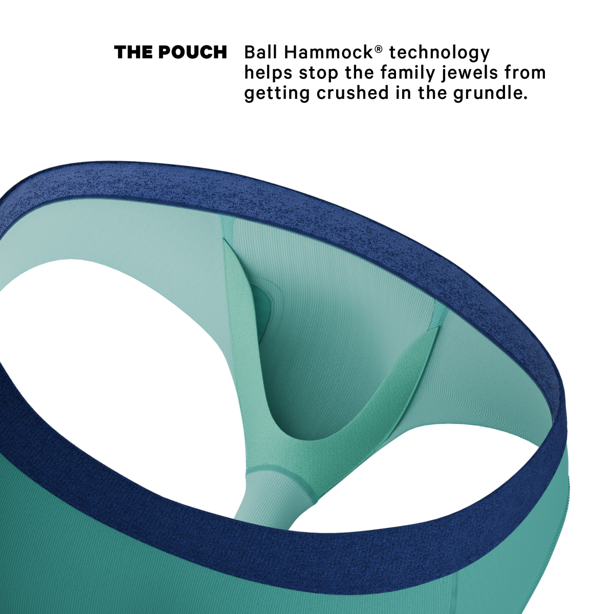 The Curacao | Teal Ball Hammock® Pouch Underwear Briefs - Shinesty
