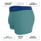 The Curacao | Teal Ball Hammock® Pouch Trunks Underwear - Shinesty
