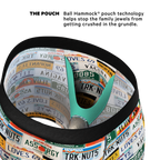The DMV Catastrophe | License Plates Ball Hammock® Pouch Underwear - Shinesty