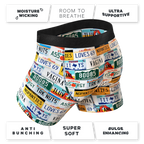 The DMV Catastrophe | License Plates Ball Hammock® Pouch Underwear - Shinesty