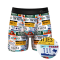 The DMV Catastrophe | License Plates Ball Hammock® Pouch Underwear - Shinesty