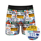 The DMV Catastrophe | License Plates Ball Hammock® Pouch Underwear - Shinesty