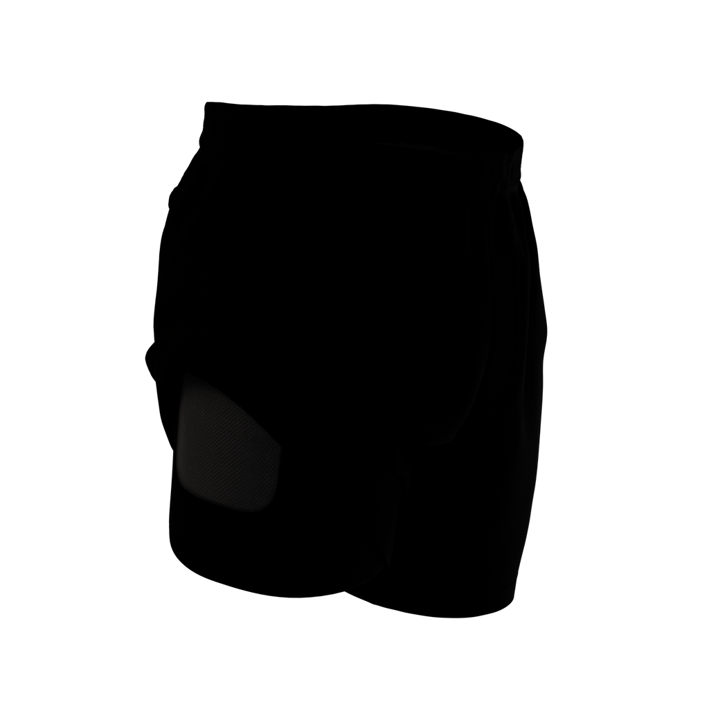 The Darkside | Black Camouflage Ball Hammock® 7 Inch Athletic Shorts - Shinesty