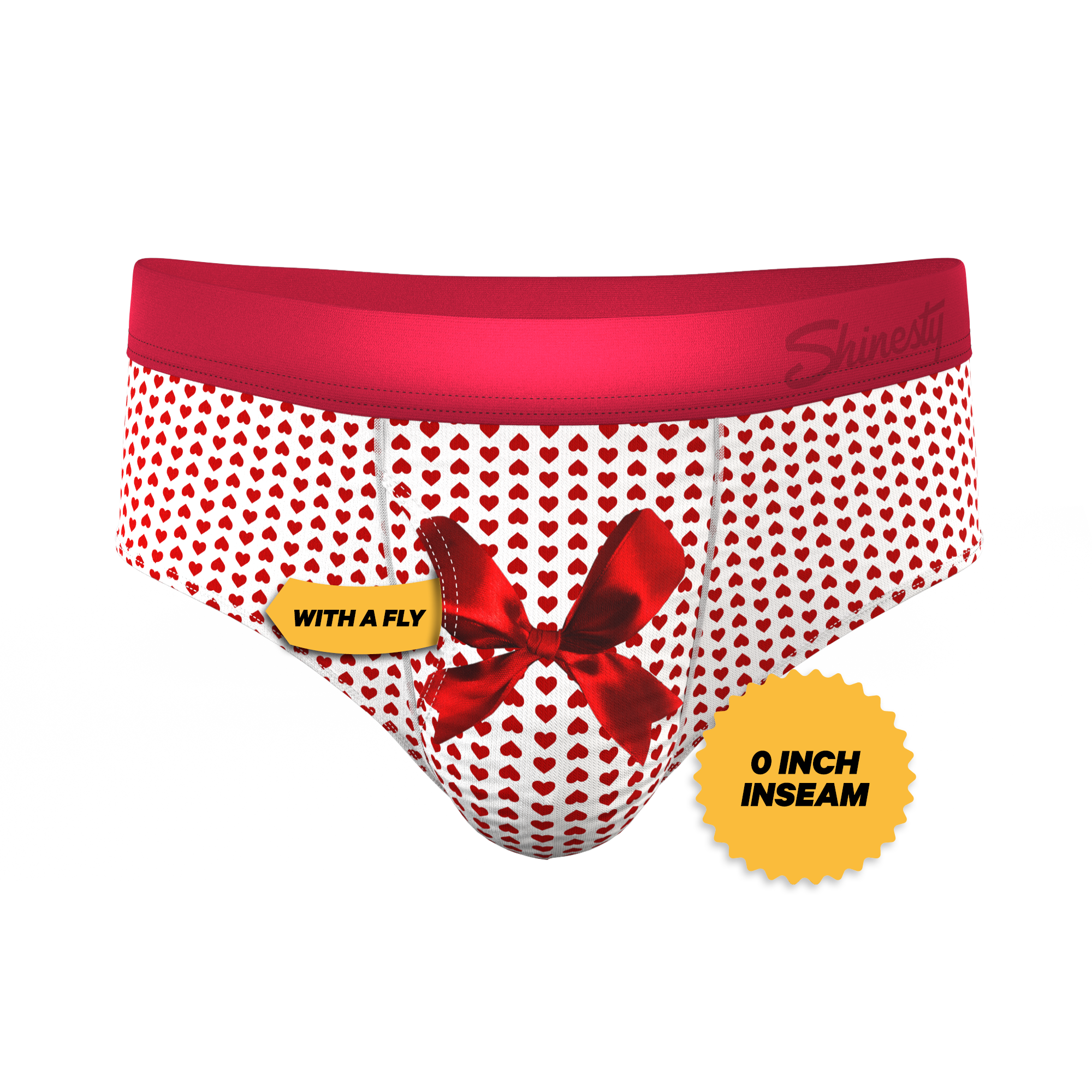The Date Night | Valentine's Day Bow Ball Hammock® Pouch Underwear Briefs - Shinesty