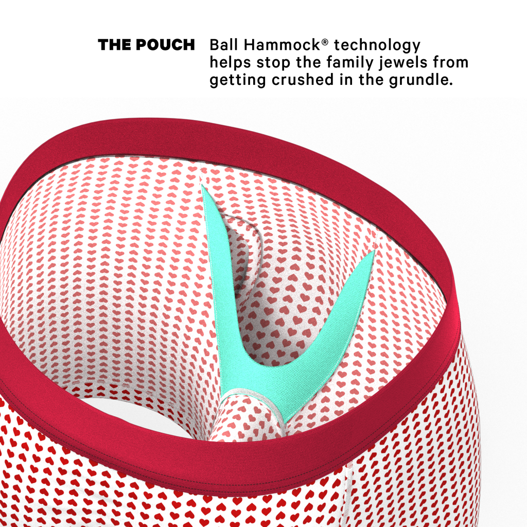 The Date Night | Valentine's Day Bow Ball Hammock® Pouch Underwear With Fly - Shinesty