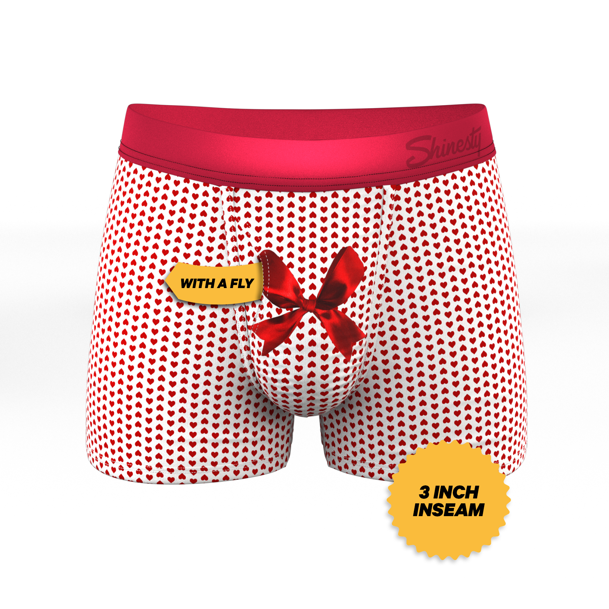 The Date Night | Valentine's Day Bow Ball Hammock® Pouch Trunks Underwear - Shinesty