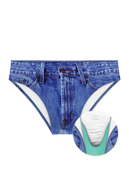 The Chattahoochee Daddy | USA Denim Print Swim Brief - Shinesty