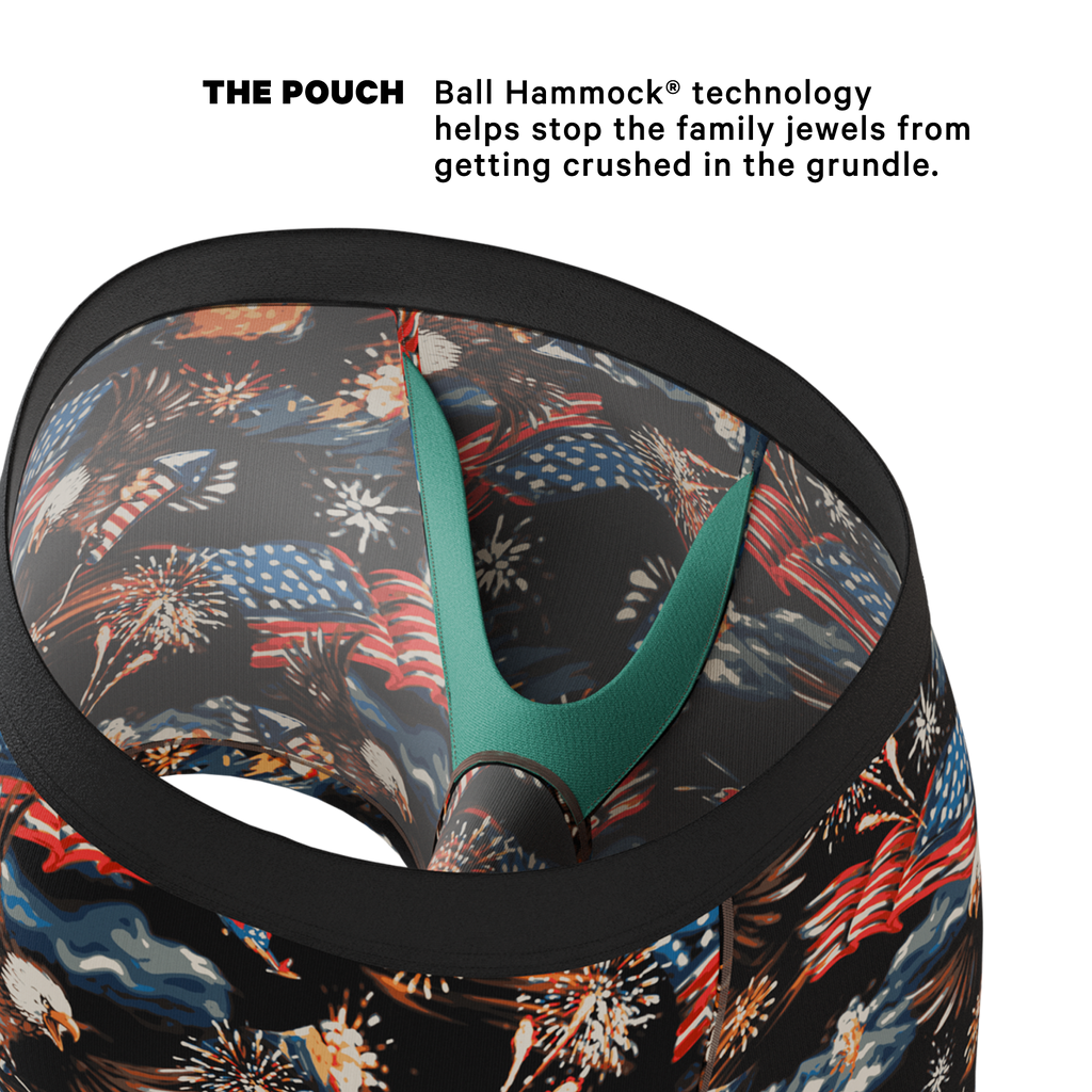 The Declaration | Americana Eagles Ball Hammock® Pouch Underwear - Shinesty