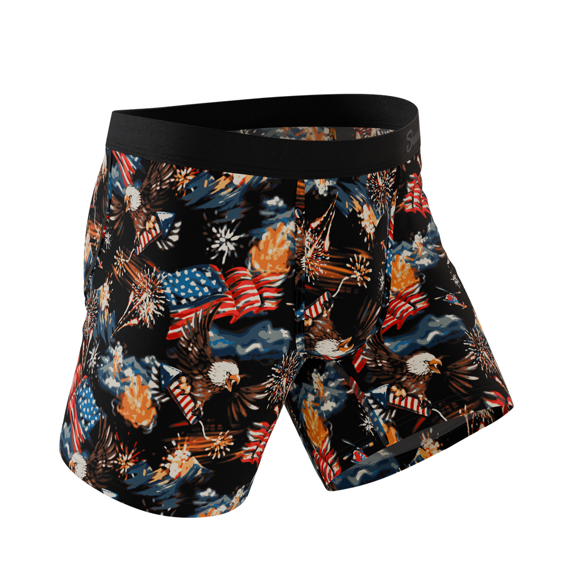 The Declaration | Americana Eagles Ball Hammock® Pouch Underwear - Shinesty