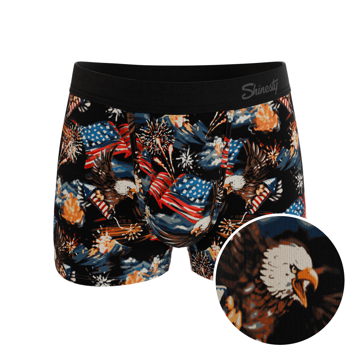 The Declaration | Americana Eagles Ball Hammock® Pouch Trunks Underwear - Shinesty