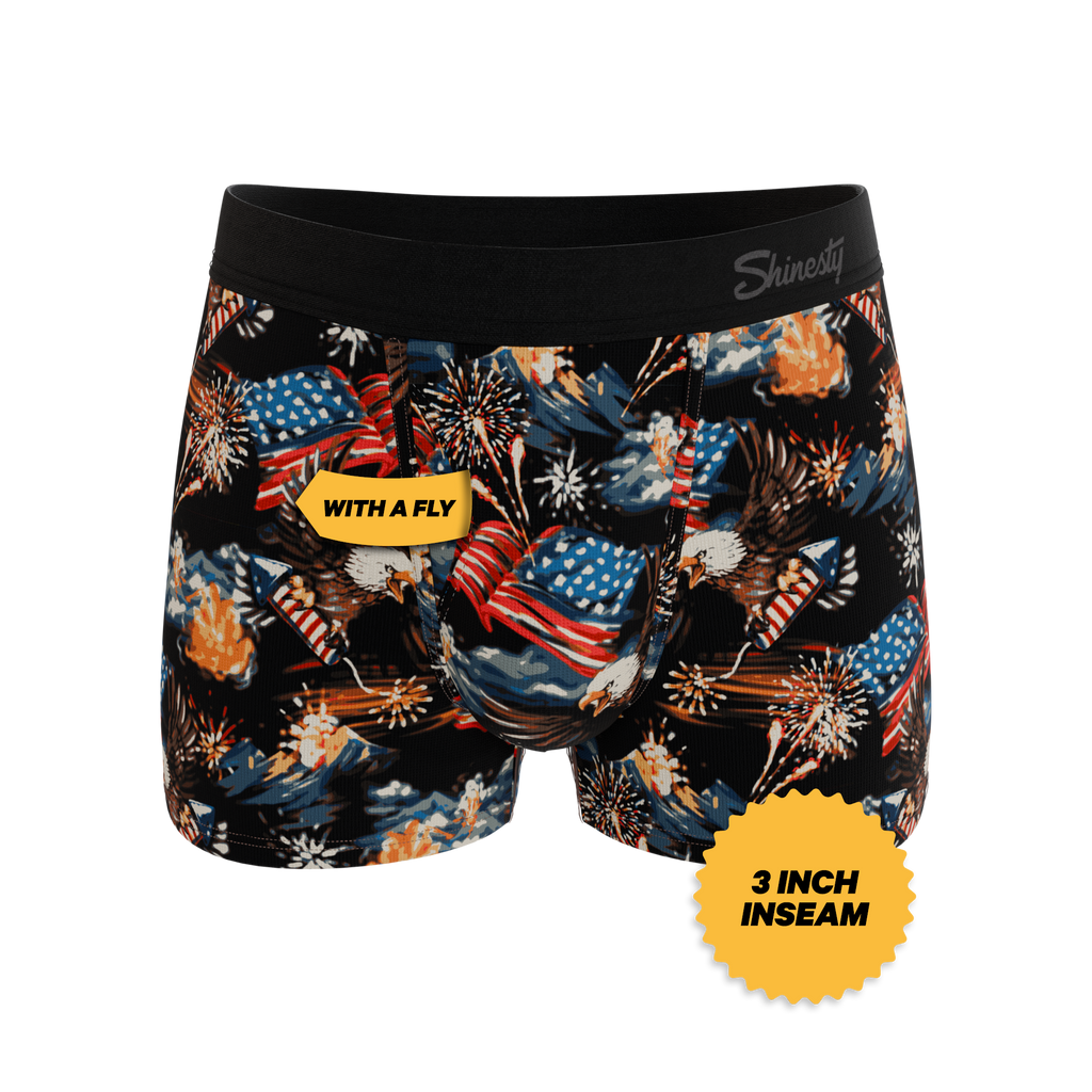 The Declaration | Americana Eagles Ball Hammock® Pouch Trunks Underwear - Shinesty