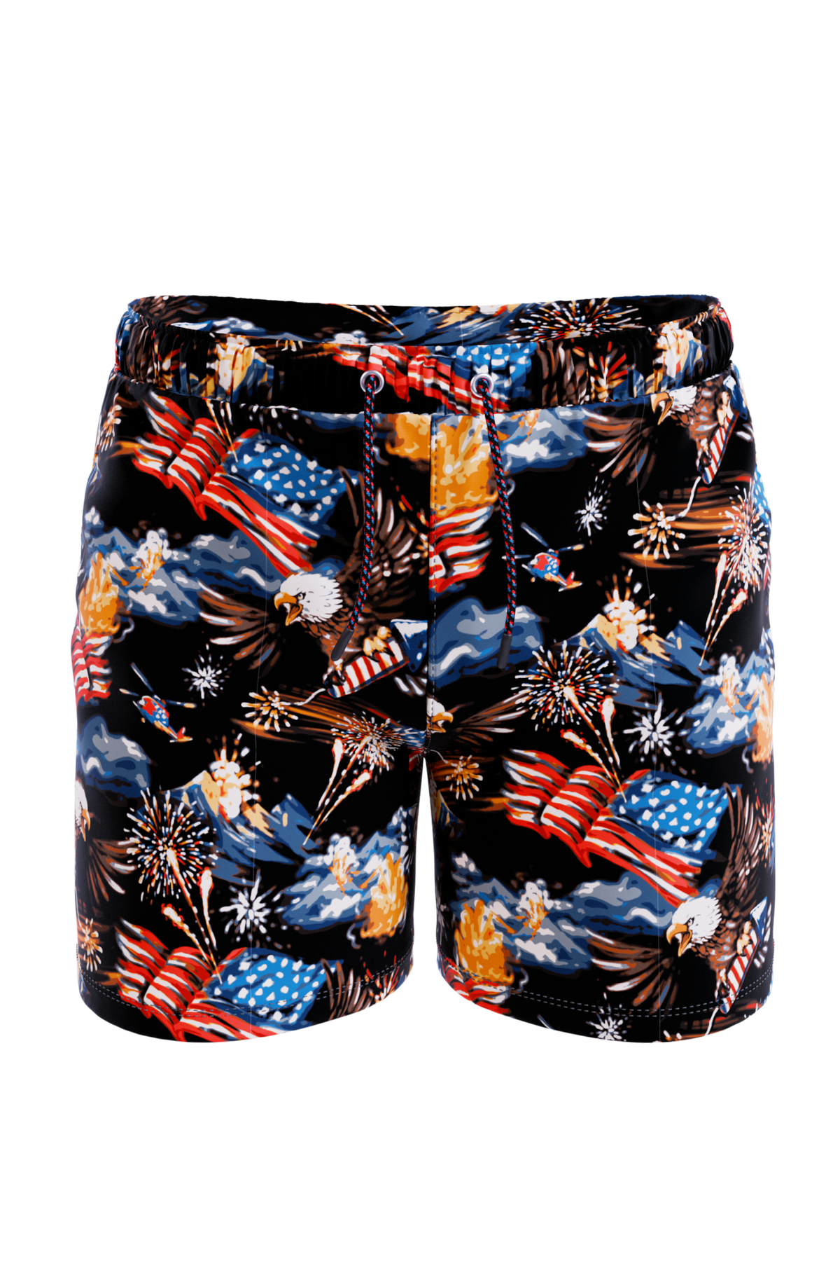 The Declaration | Americana Eagles Ball Hammock® Pouch 5" Swim Trunks - Shinesty