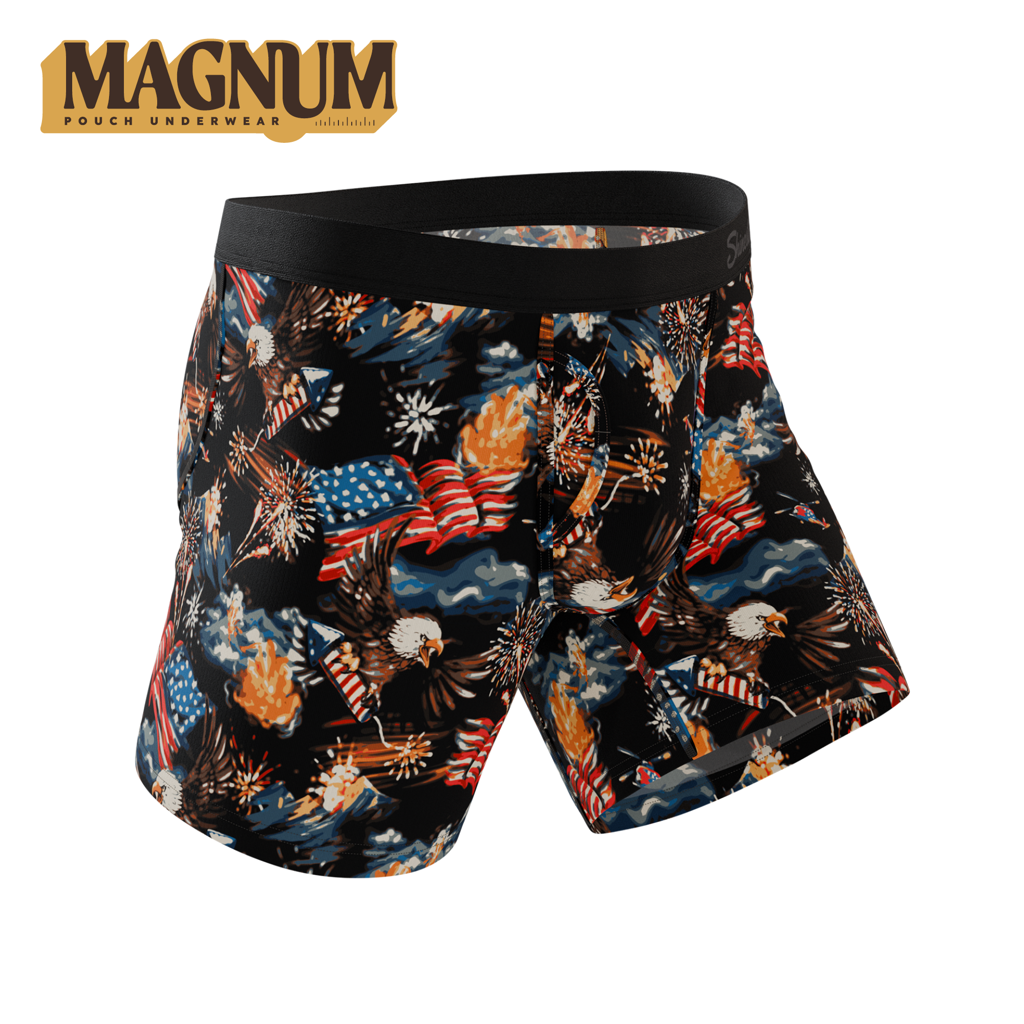 The Declaration | Americana Eagles Ball Hammock® Magnum Big Pouch Underwear - Shinesty
