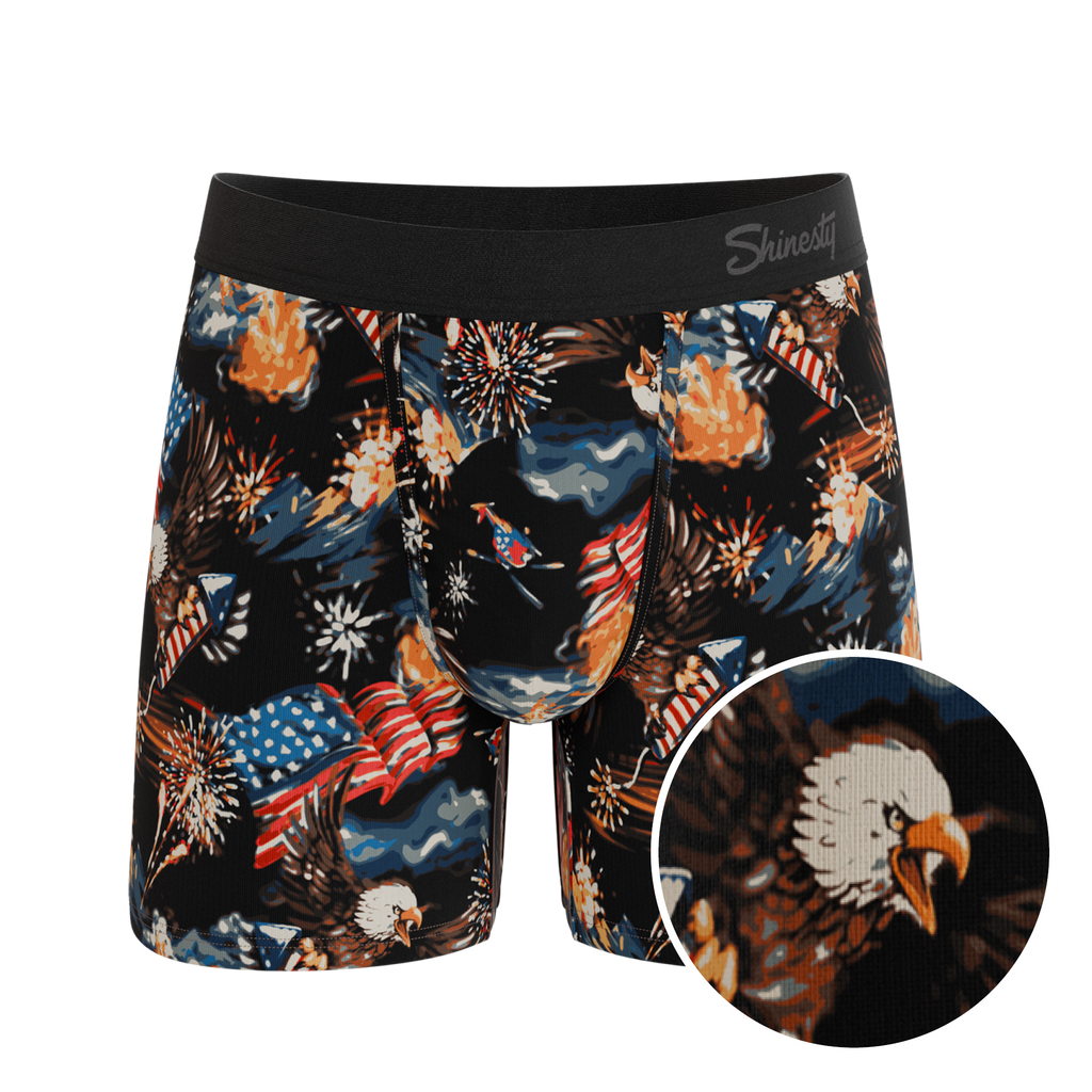 The Declaration | Americana Eagles Ball Hammock® Pouch Underwear - Shinesty