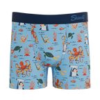 The Deep End | Sea Creatures Youth Boxer Briefs - Shinesty