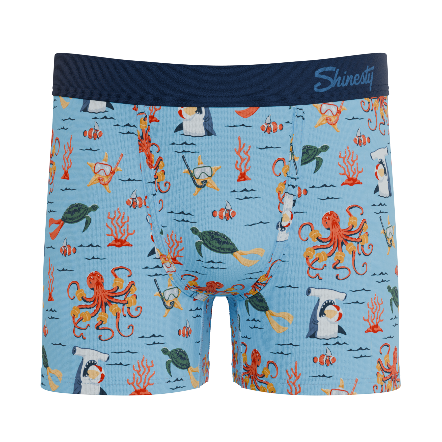 The Deep End | Sea Creatures Youth Boxer Briefs - Shinesty