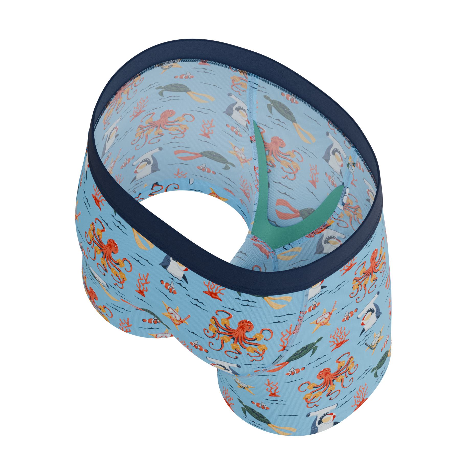 The Deep End | Sea Creatures Youth Boxer Briefs - Shinesty