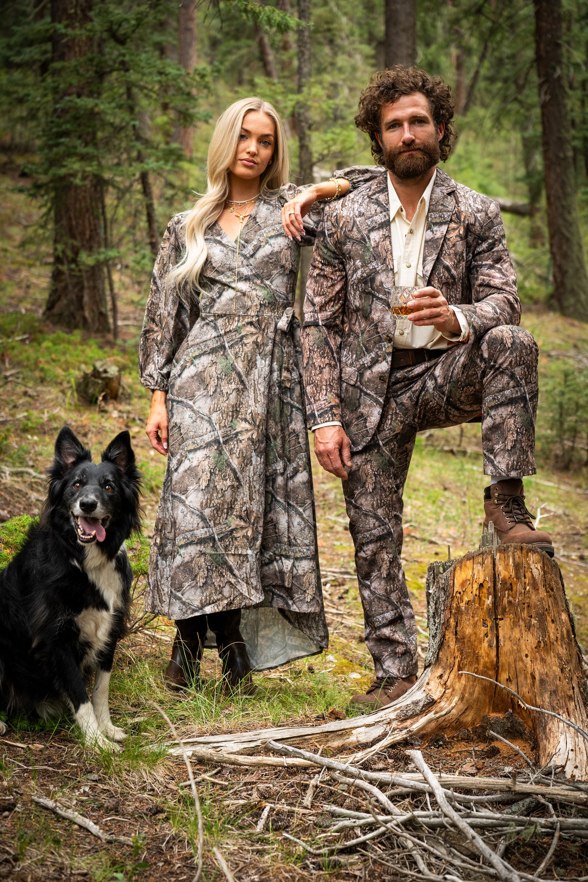 The Deerly Departed | RealTree x Shinesty Camouflage Long Sleeve Dress - Shinesty