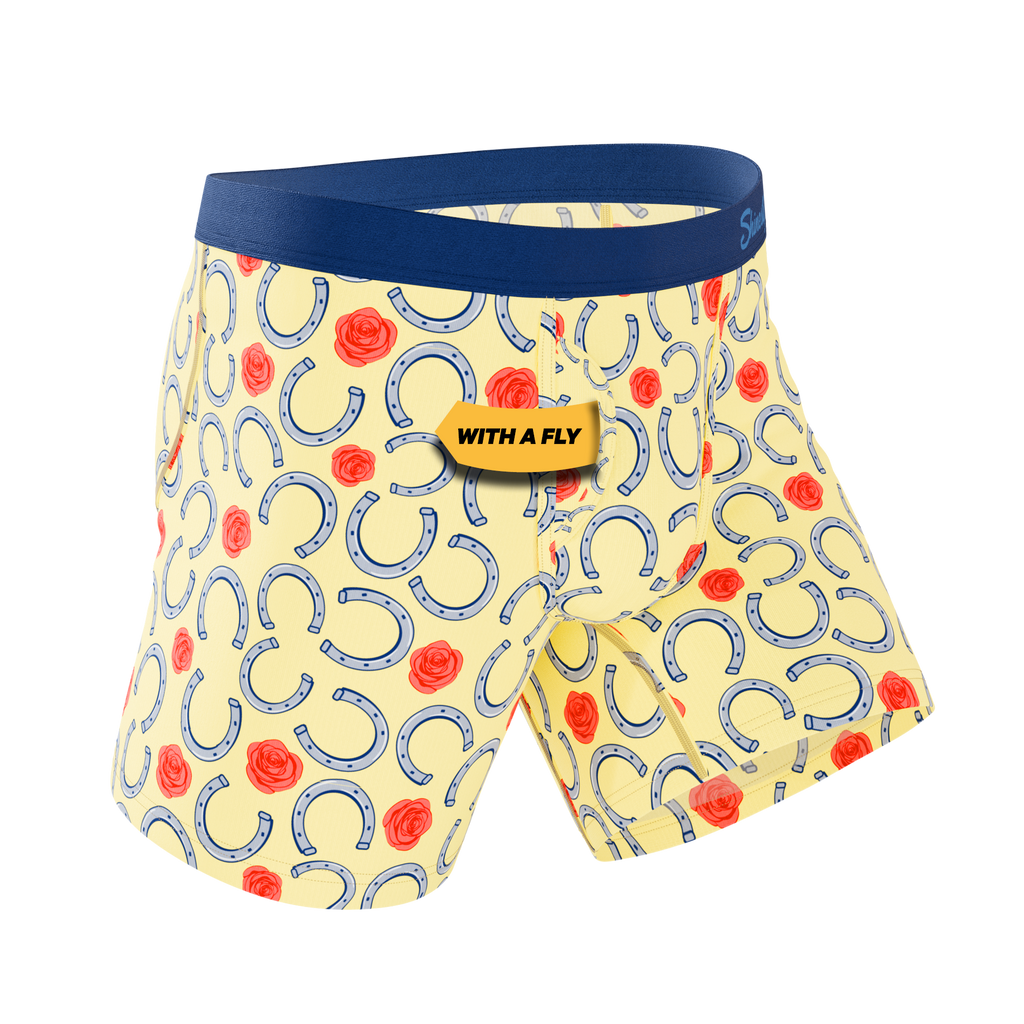 The Derby Delight | Horseshoe Ball Hammock® Pouch Underwear With Fly - Shinesty