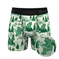 The Does A Bear | Green Toilet Bear Ball Hammock® Pouch Underwear With Fly - Shinesty