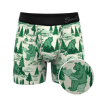 The Does A Bear | Green Toilet Bear Ball Hammock® Pouch Underwear With Fly - Shinesty