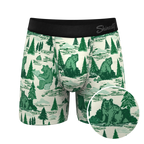 The Does A Bear | Green Toilet Bear Ball Hammock® Pouch Underwear - Shinesty