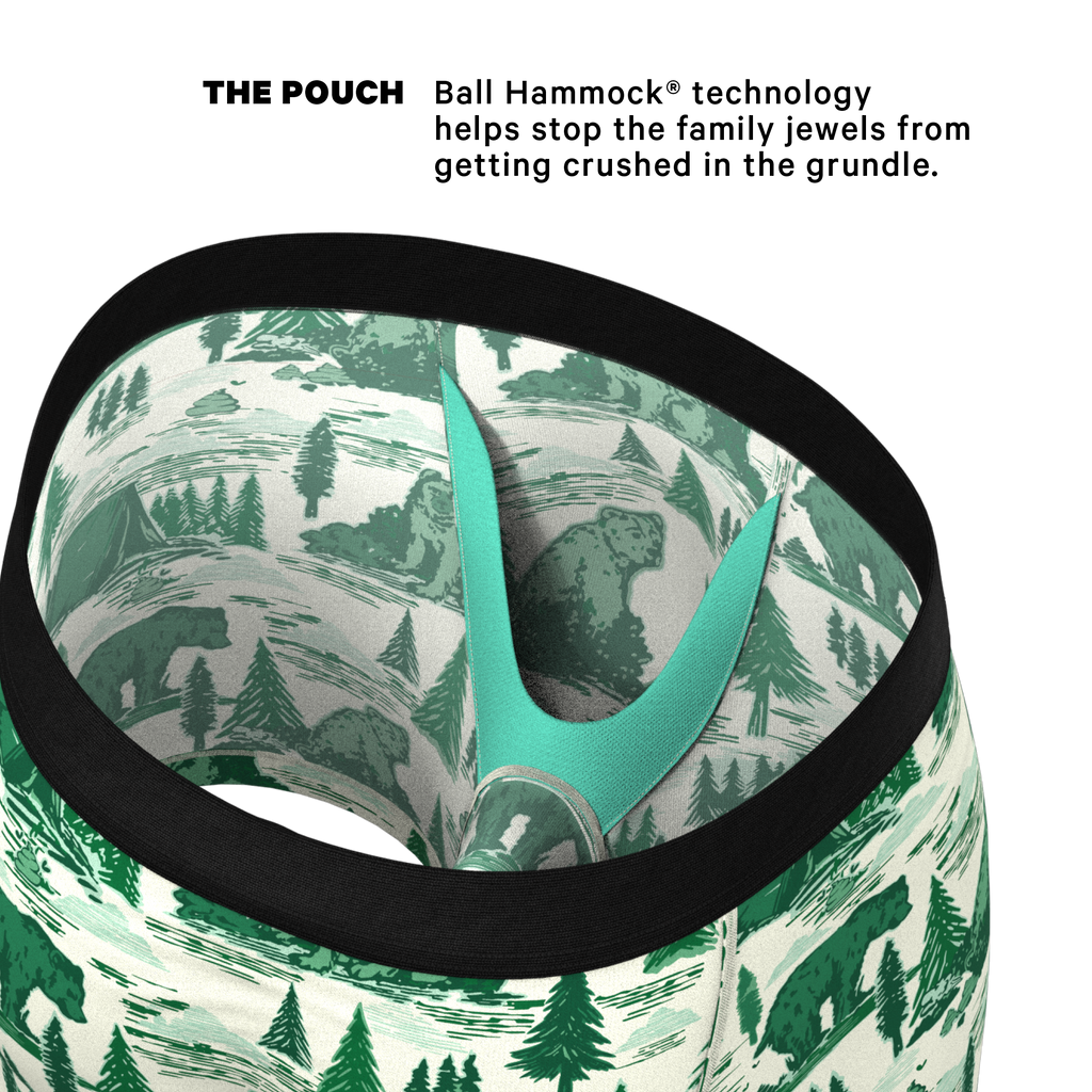 The Does A Bear | Green Toilet Bear Ball Hammock® Pouch Underwear - Shinesty