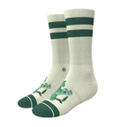 The Does A Bear | Green Toilet Bear Heel Hammock™ Crew Socks - Shinesty